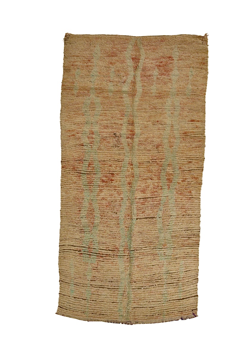 BJ-3064 Colorful Vintage Mid Atlas Style Moroccan Area Rug 5'-3"x 11'-0"