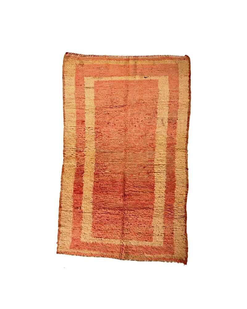 BJ-3071 Vintage Tribal Style Wool Berber Moroccan Area Rug 5'-0"x 8'-0"