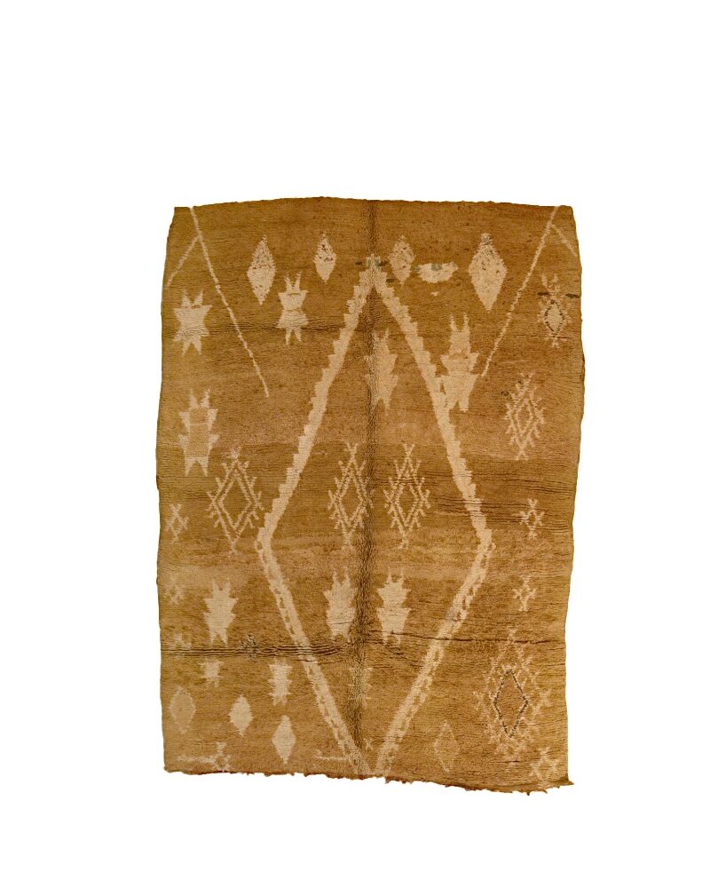 BJ-3077 Vintage Tribal Style Wool Berber Moroccan Area Rug 6'-0"x 8'-4"