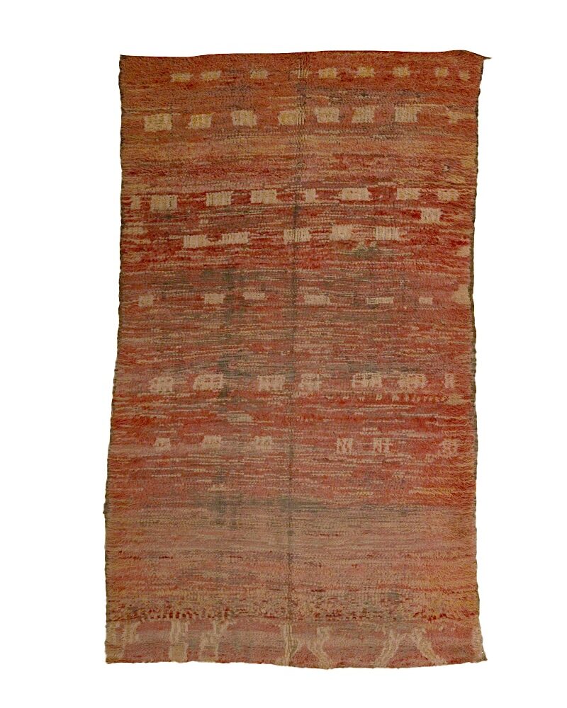 BM-3000 Vintage Tribal Style Wool Berber Moroccan Area Rug 5'-8"x 9'-5"
