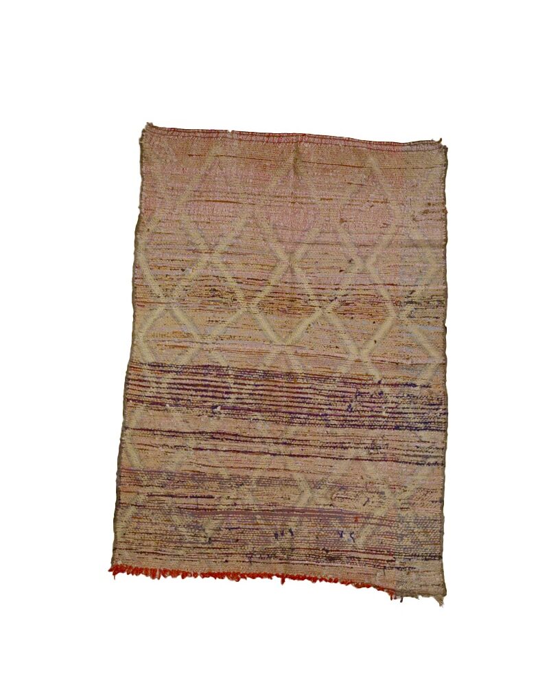 BM-3003 Vintage Tribal Style Wool Berber Moroccan Area Rug 5'-0"x 6'-8"