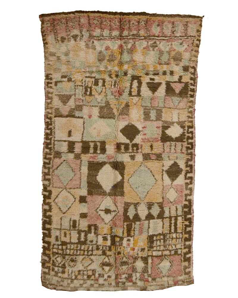 MR-3003 Vintage Tribal Style wool Atlas Moroccan Area Rug 5'-2"x 9'-0"