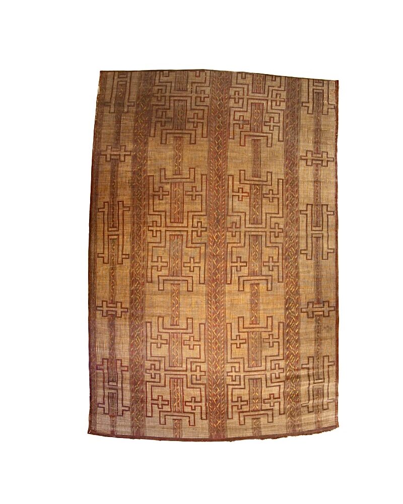 TG-3008 Moroccan Sahara Desert Antique Straw Leather Mat 9'-0"x 13'-4"