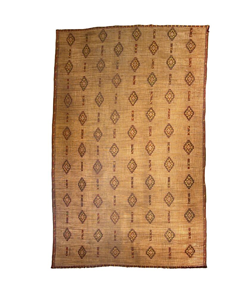 TG-3007 Moroccan Sahara Desert Antique Straw Leather Mat 10'-3"x 16'-3"