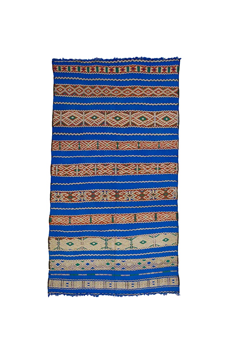 ZM-3001 Vintage Tribal Style wool Atlas Moroccan Area Rug 4'-10"x 8'-9"