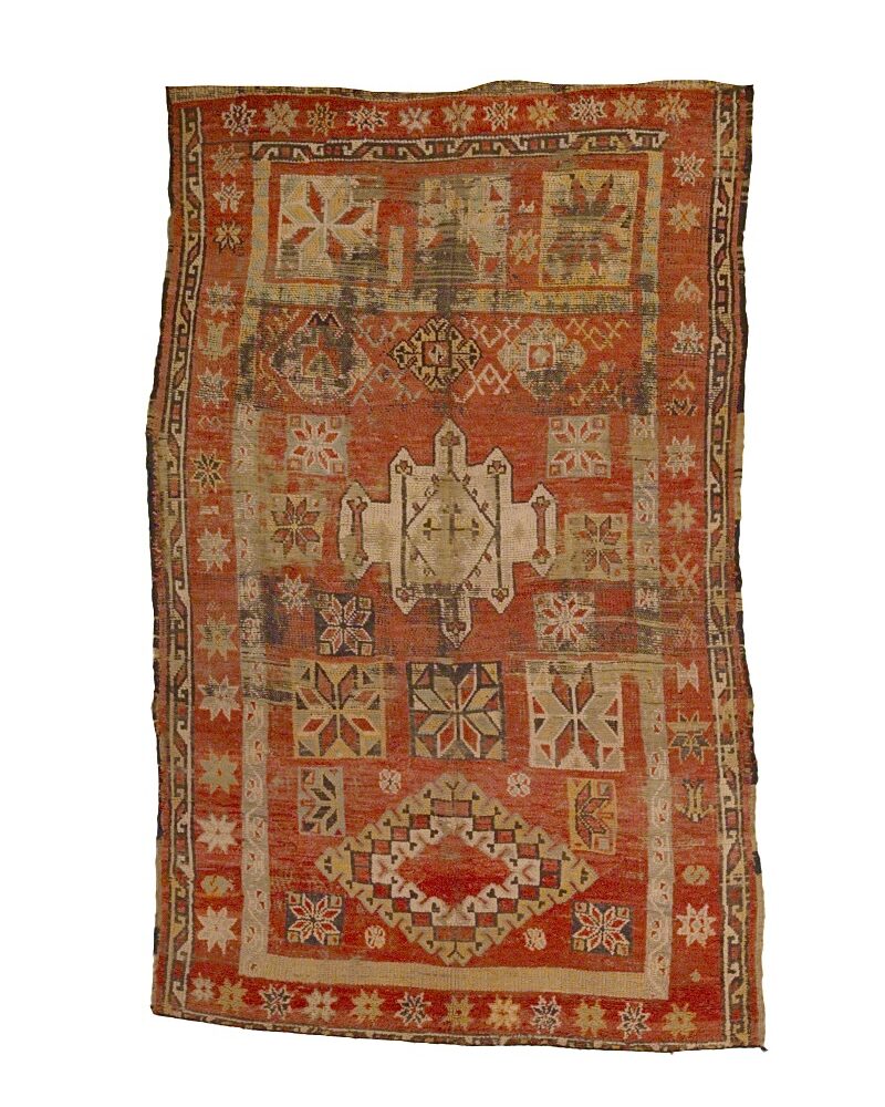 ZM-3005 Vintage Tribal Style wool Atlas Moroccan Area Rug 6'-1"x 9'-8"