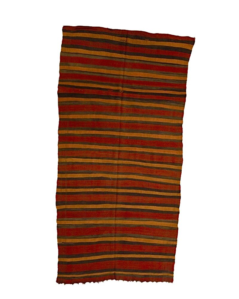 ZM-3039 Vintage Blanket Atlas Wool Tribal Moroccan Area Rug 5'-1"x 10'-2"