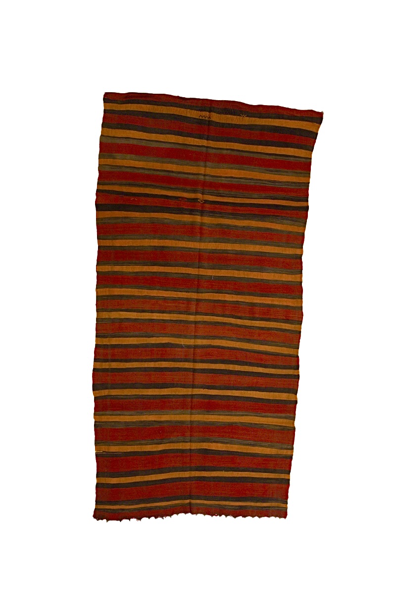 ZM-3039 Vintage Blanket Atlas Wool Tribal Moroccan Area Rug 5'-1"x 10'-2"